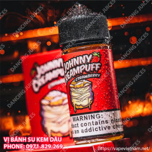 Johnny Creampuff Strawberry 100ml - Tinh Dau Vape My Chinh Hang Phone: 0971.829.269