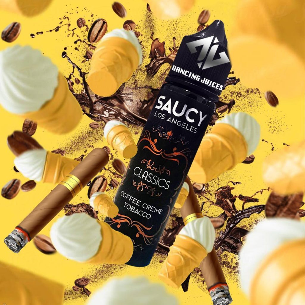 SAUCY Coffee Cream Tobacco 60ml - Tinh dau Vape My chinh hang