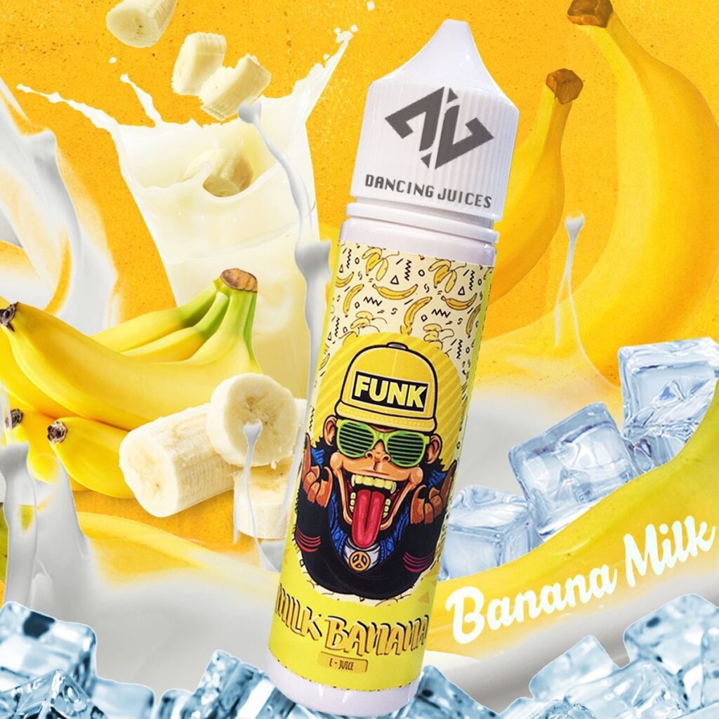 Funk Milk Banana 60ml - Tinh Dau Vape Malay Chinh Hang