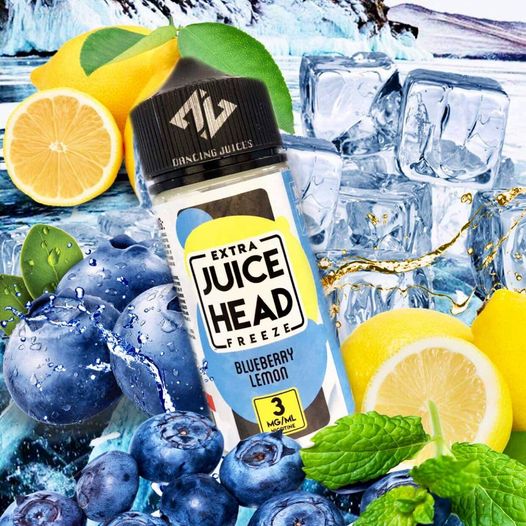 Juice Head Extra Freeze Blueberry Lemon 100ml - Tinh dau Vape My chinh hang