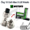 Ong 10 Coil Alien 3 Loi WOTOFO - Coil Vape Chinh Hang
