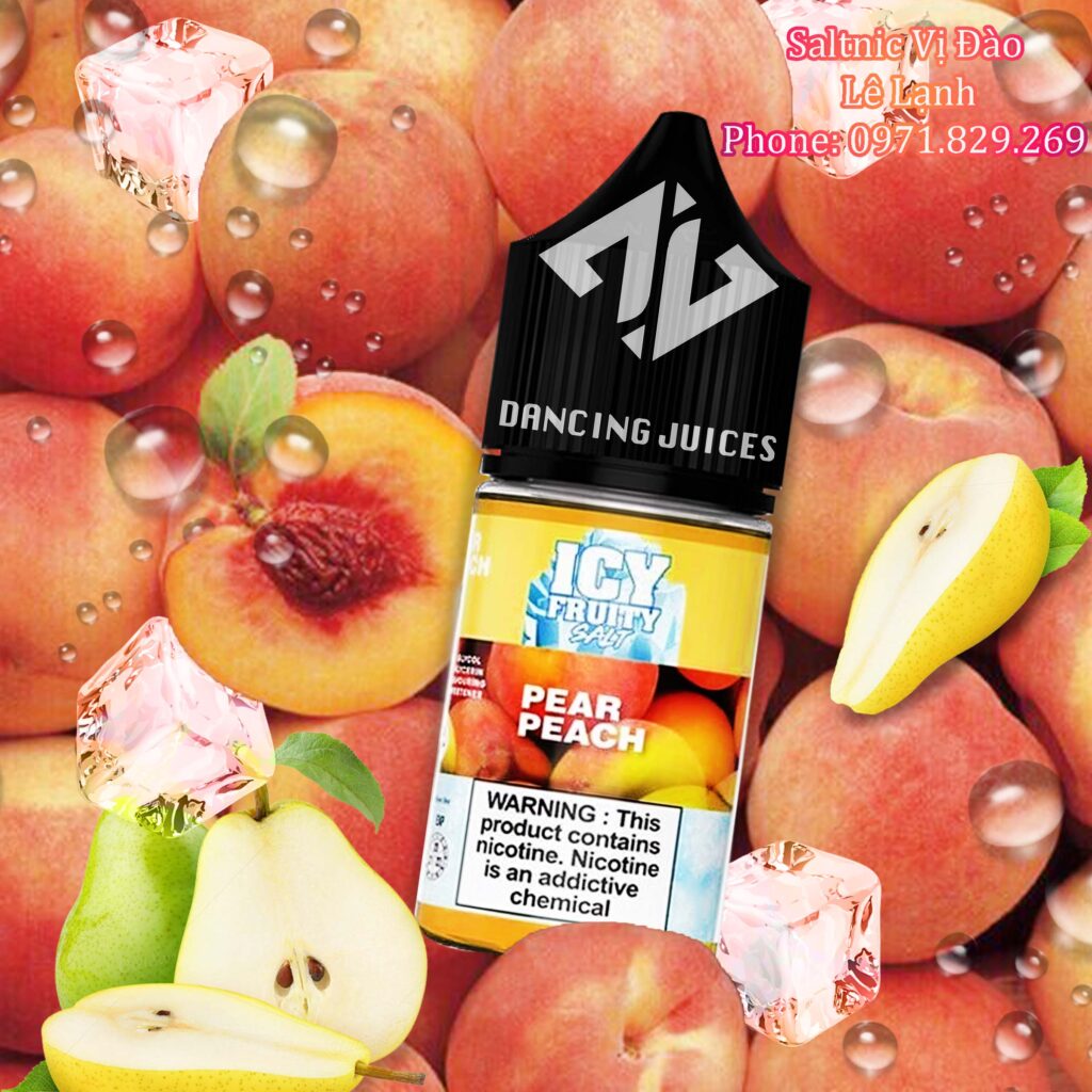 Saltnic Icy Fruity Peach Pear 30ml - Tinh Dau Saltnic Chinh Hang Phone: 0971.829.269
