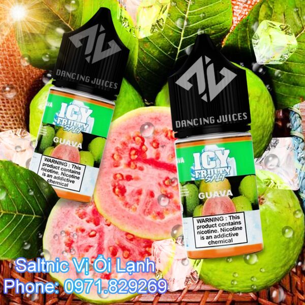 Saltnic Icy Fruity Guava 30ml - Tinh Dau Saltnic Chinh Hang Phone: 0971.829.269