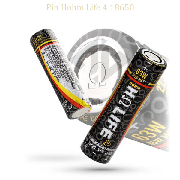 Pin Hohm Life 4 18650 - Pin Vape Chinh Hang