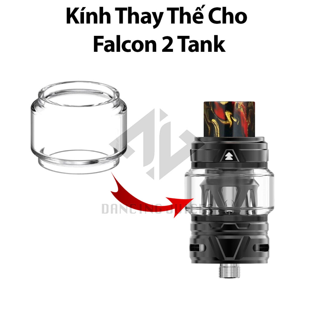 Kinh Thay The Cho Falcon 2 Tank - Phu Kien Vape Chinh Hang