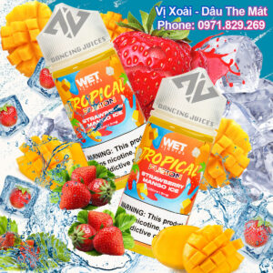 WET Tropical Fusion Strawberry Mango Ice 100ml - Tinh Dau Vape My Chinh Hang Phone: 0971.829.269