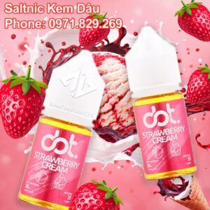 Saltnic Dotmod Dot Strawberry Cream 30ml - Tinh Dau Saltnic My Chinh Hang Phone: 0971.829.269