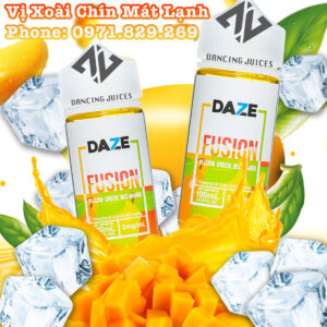 7 DAZE Fusion Yellow Green Red Mango 100ml Tinh Dau Vape My Chinh Hang Phone: 0971.829.269