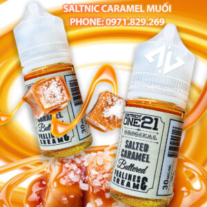 SALTNIC ONE21 Caramel Buttered 30ml - Tinh Dau Saltnic My Chinh Hang