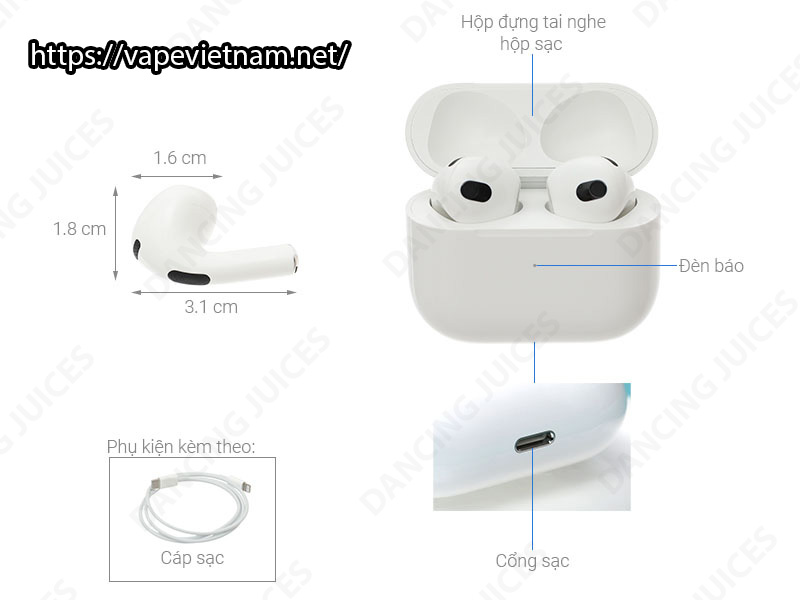 Apple AirPods 3 - Hang Dien Tu Xach Tay Chinh Hang Phone: 0971.829.269