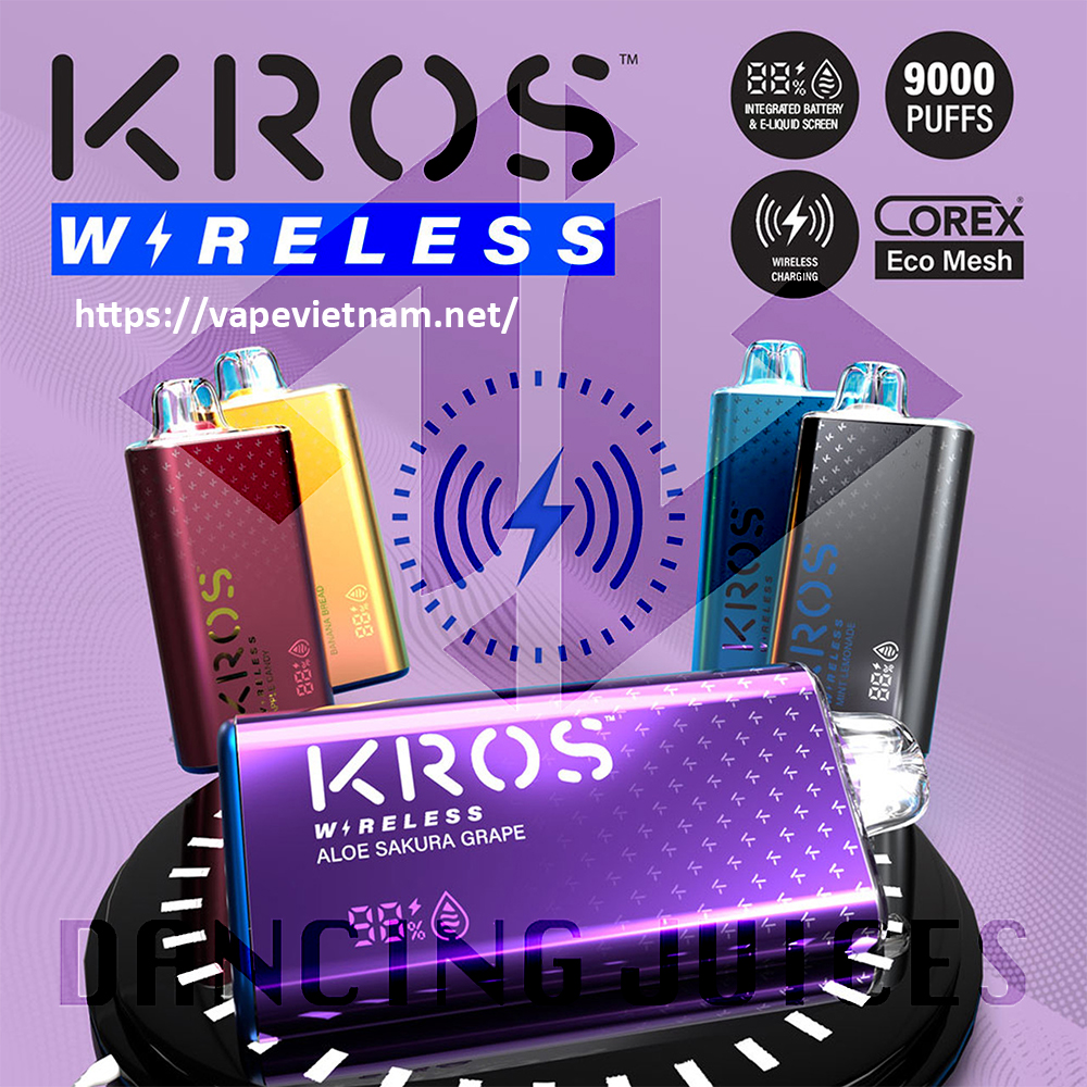 Kros Wireless 9000 Puffs "Tinh Nang Thoi Dai Moi" Phone: 0971.829.269