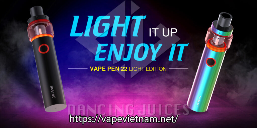 Thiet Bi Vape Don Gian Nhung Manh Me: Smok Vape Pen 22 Light Edition Phone: 0971.829.269